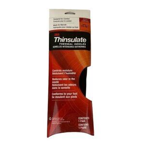 3M Thinsulate Thermal Men’s Insoles Size 11-12 Trim to Fit, NEW